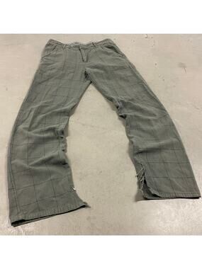 Y2K reworked plaid Oakley flared pants 34x32